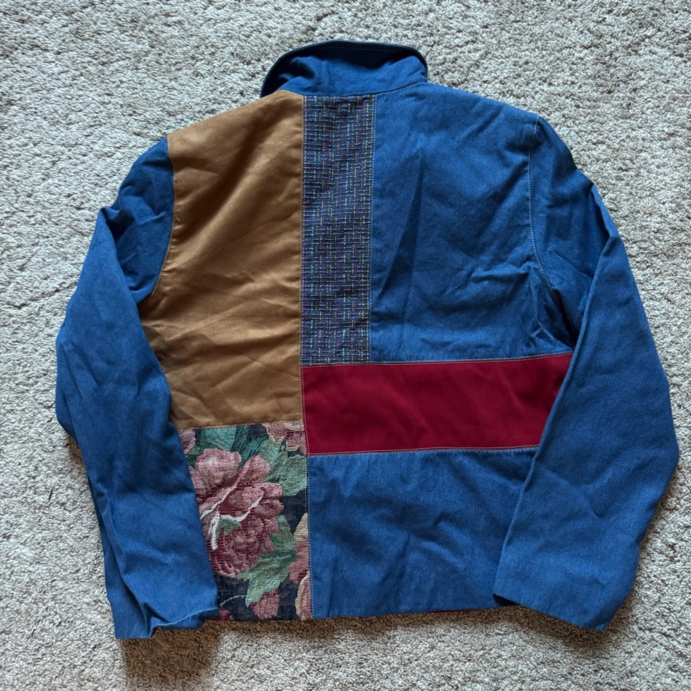 Vintage Patchwork Fall Denim Jacket Koret Women’s… - image 5
